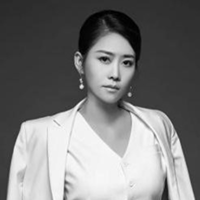 Black and white picture of Sabrina Ying