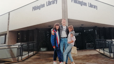 1989 Outside the Library