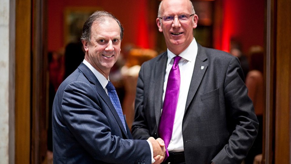 Two people shaking hands