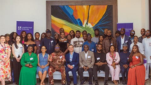 Loughborough alumni and staff at an alumni and offer-holder event on Saturday 15 June at BluCabana Restaurant & Café in Abuja, Nigeria