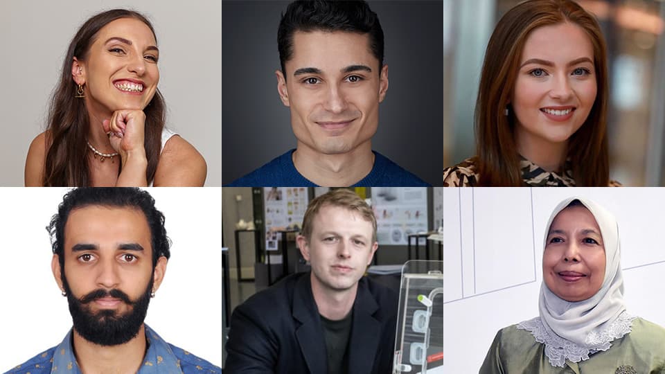 A montage of six headshot images of the new Board members.