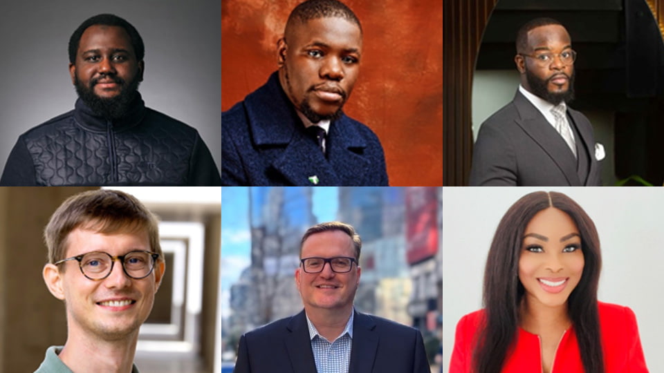 A montage of six headshots of alumni ambassadors