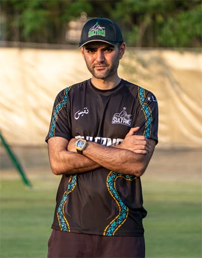 Gohar wearing Sultans tops and caps