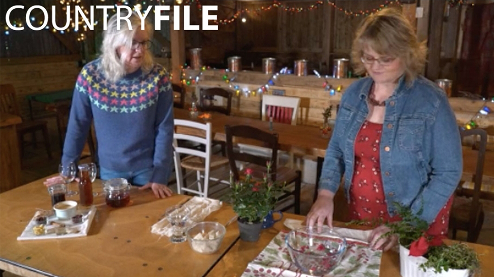 Sara Read featuring on Country File alongside a TV presenter