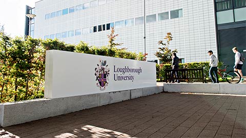 Loughborough University sign