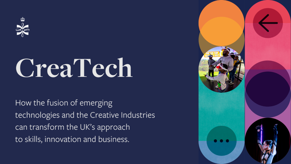 A graphic for CreaTech. A subheading says: 