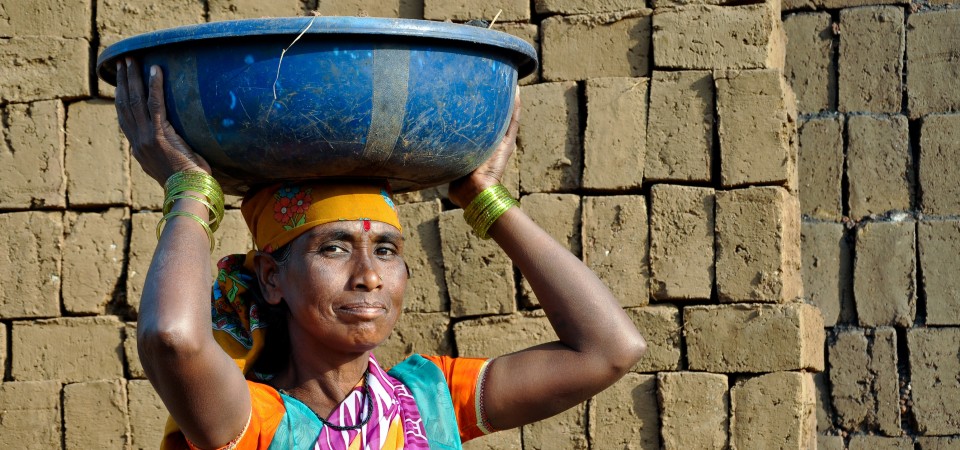 A woman working in the Global South