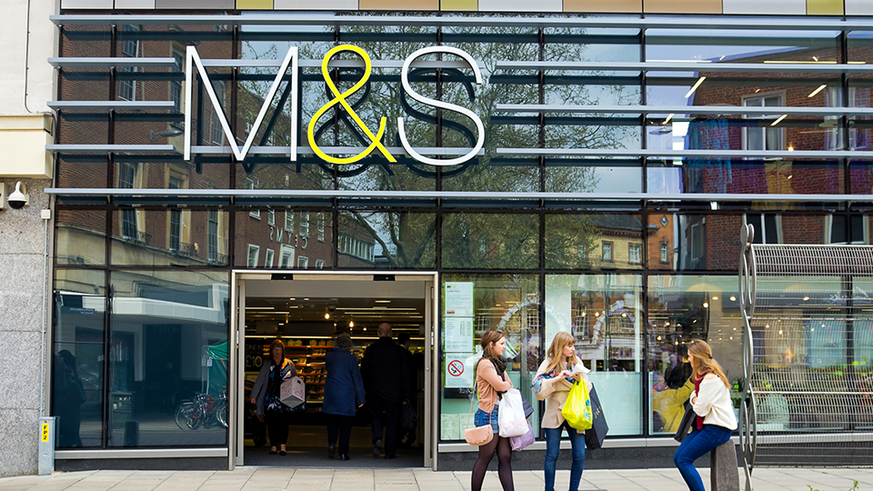 Front of Marks and Spencer store