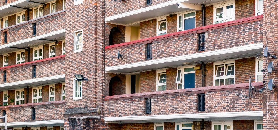 A block of flats in London