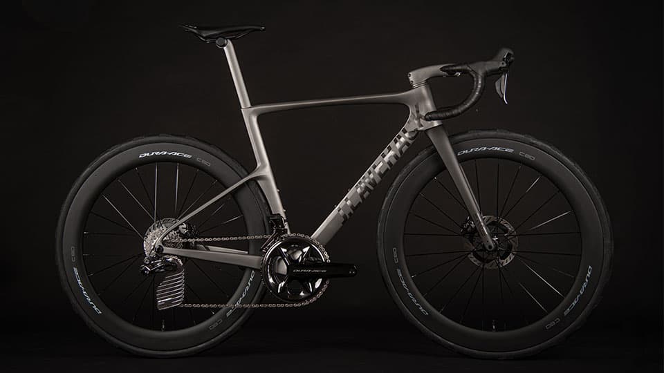 The full speedform bike pictured against a black background