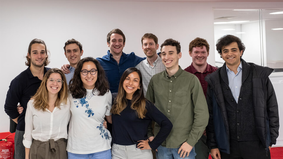 Group of students smiling 