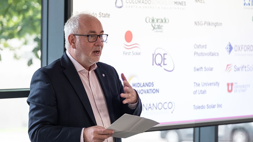 The Vice-Chancellor giving a speech