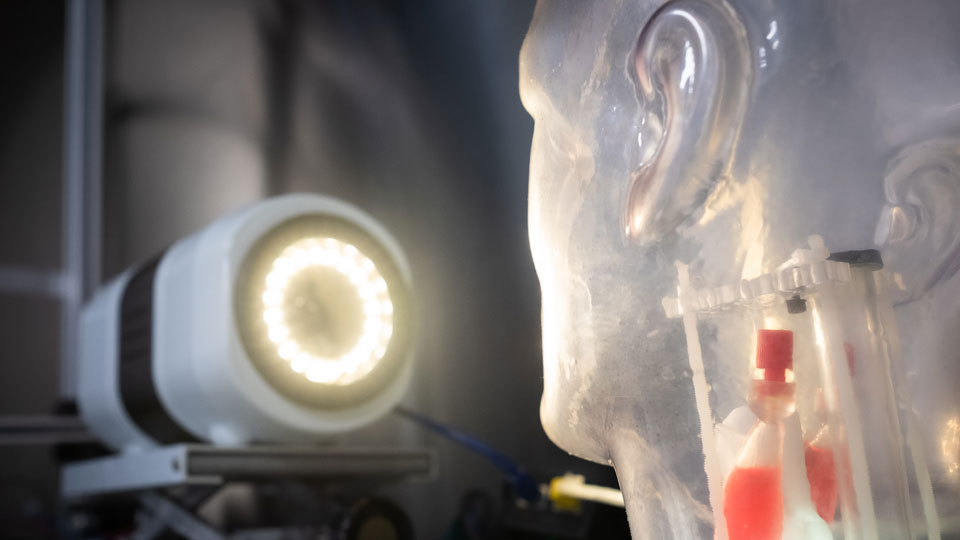 Medical imaging equipment during lab trials