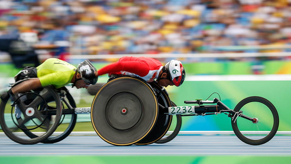 wheelchair racing race