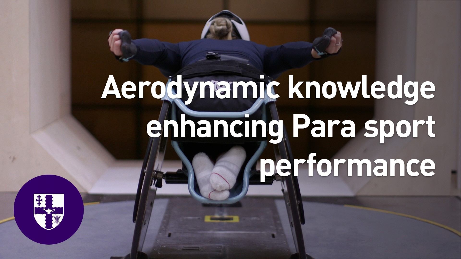 Melanie Woods in the Human-Flow Interactions Wind Tunnel