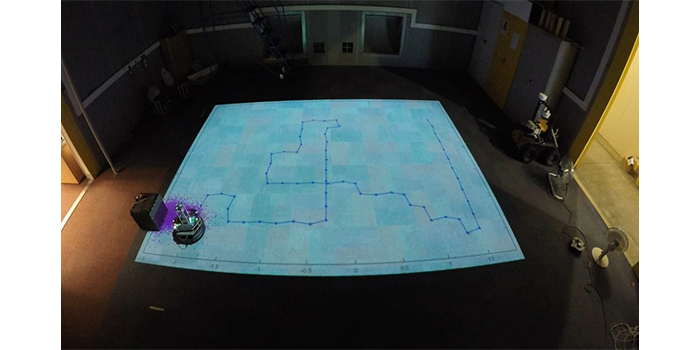 Robot on a grid map