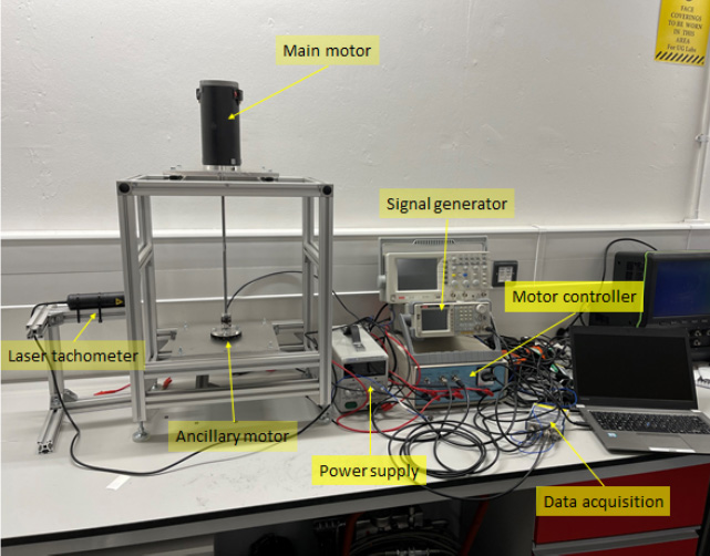 Experimental setup for e-motor noise prediction