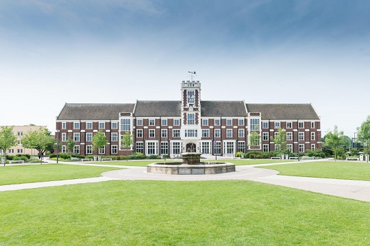 A view of Hazelrigg Building, Loughborough University