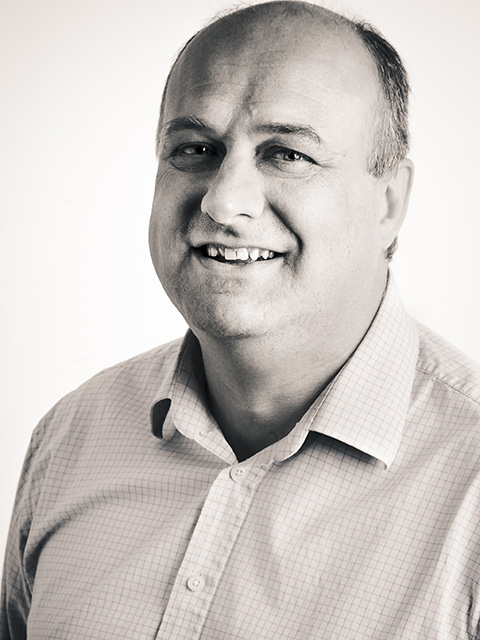 Portrait photograph of visiting professor, Ian Nicholson