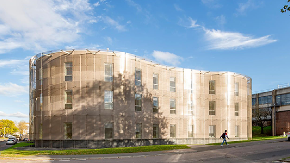 Sir Frank Gibb building in the sun