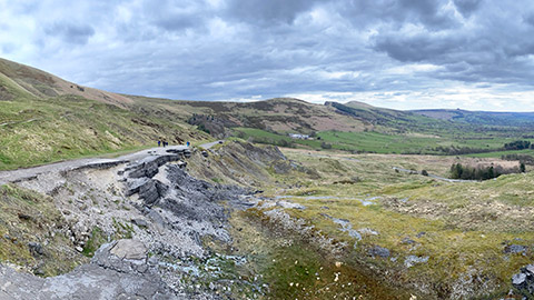 A landscape view of the National Park in the Peak District