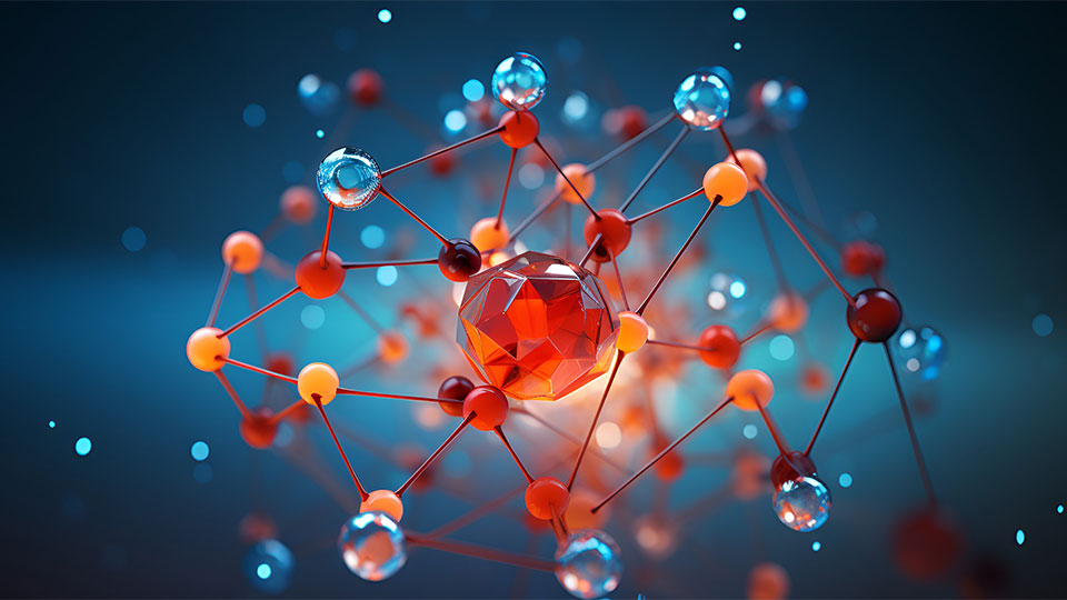 Colorful 3D Illustration Depicting the Process of Electrolysis in a Chemical Cell