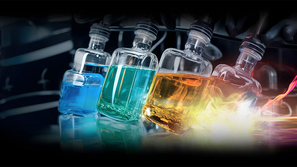 Synthetic e-fuels concept. Transforming captured carbon into renewable energy, enabling efficient, scalable production of carbon neutral e-gasoline, e-diesel, and e-kerosene