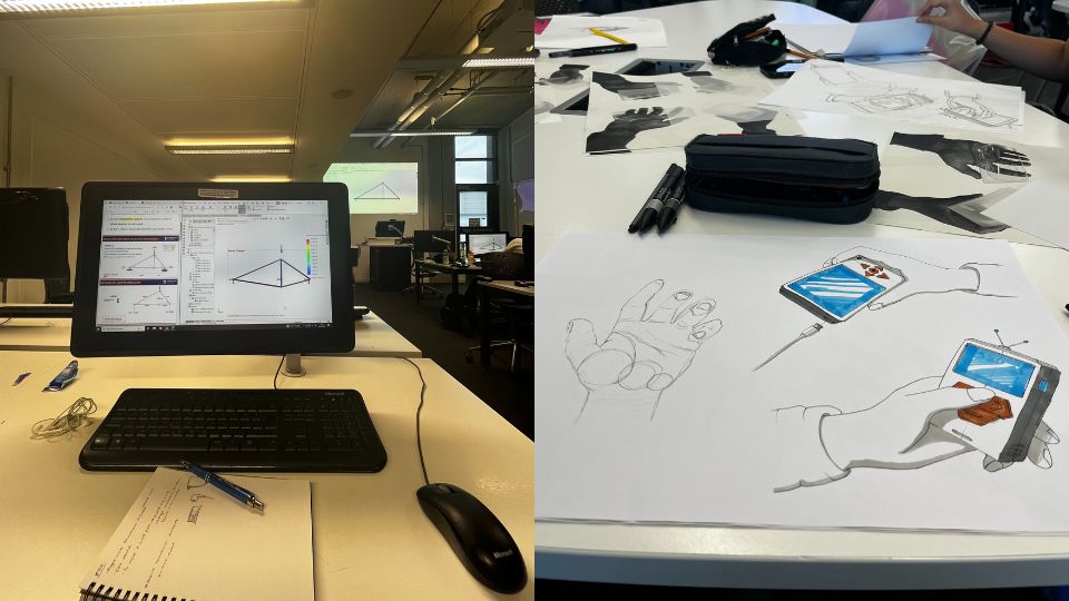 Design lab and sketches from a class