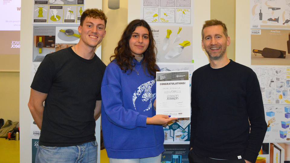 Kalina Kuzmanova accepting 2nd place from Joseph Joseph