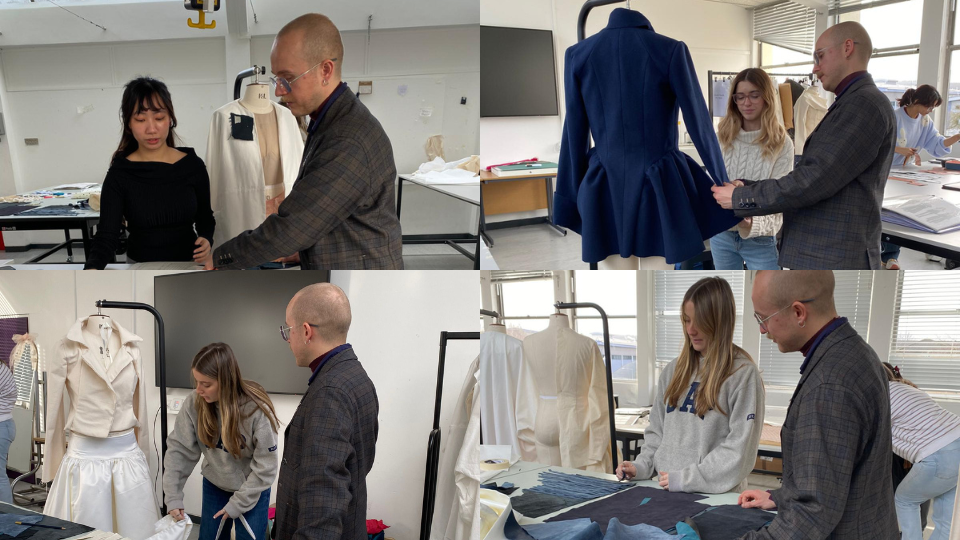 Matt Lucas, Menswear Designer at Paul Smith working with Fashion Design students