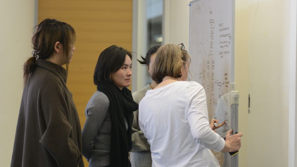 Staff and students speaking at UXathon 2025