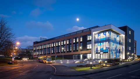 The STEMLab building at night