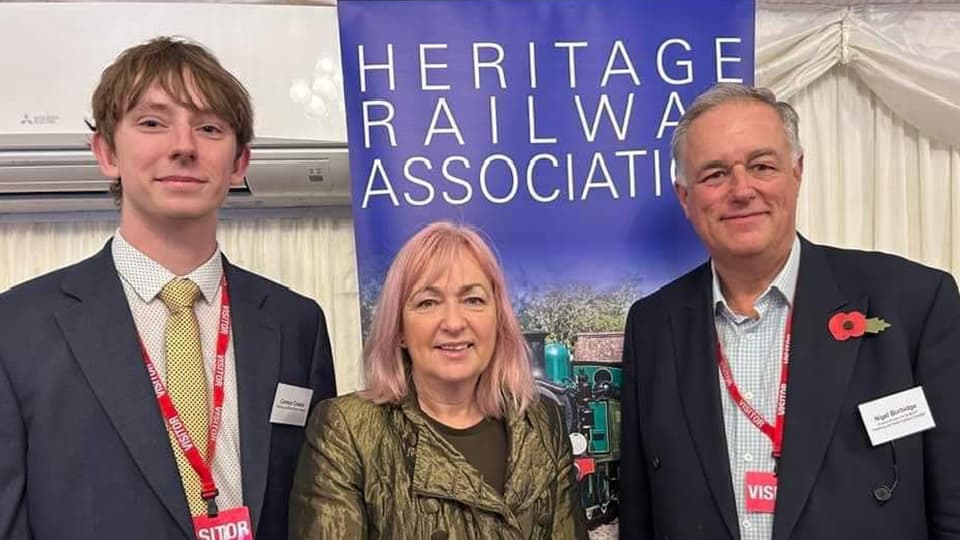 Carwyn at the Heritage Railway Association