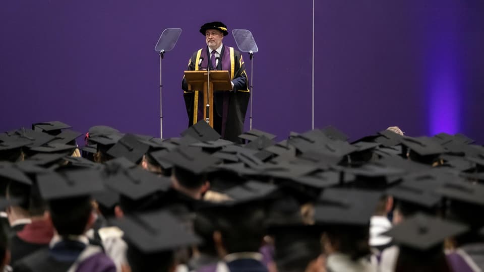 Students being awarded at their Graduation Ceremony
