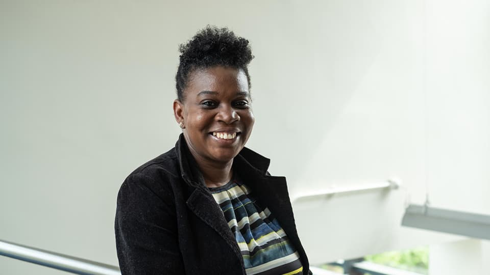 Sheryl in her office