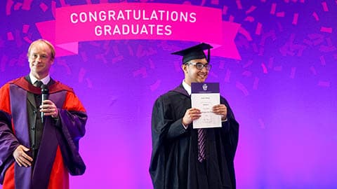 brian winn with prize winner Sourav Debnath