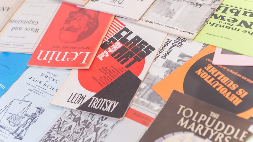 A collection of political leaflets