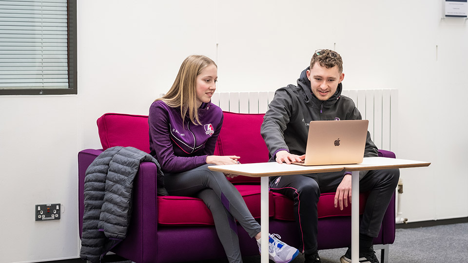 LAPS practitioners talking on sofa