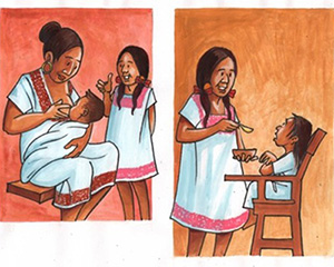 Cards for health: feeding