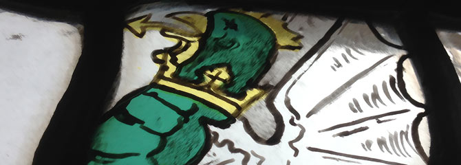 Stained glass for section 13