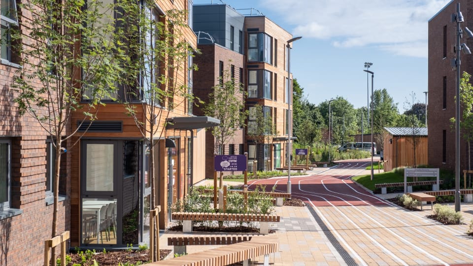 Exterior view of Claudia Parsons hall