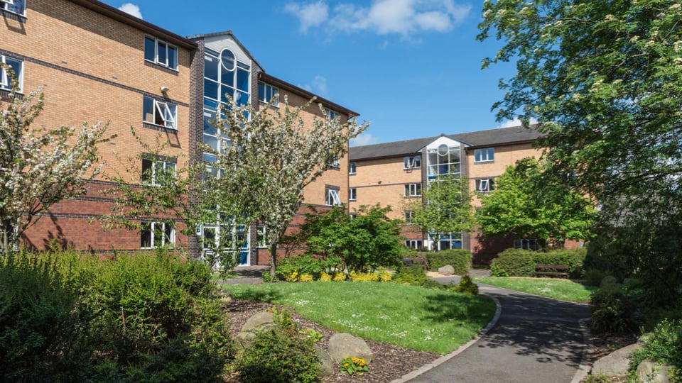 External view of university halls