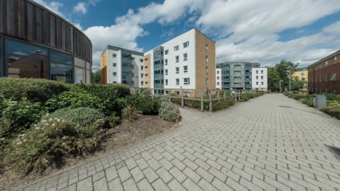 External view of Hazlerigg Rutland halls