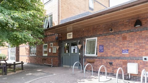 An outside view of the Butler Court Reception