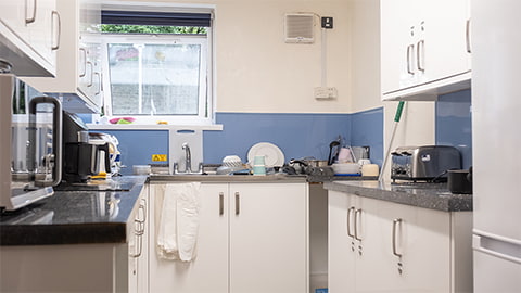 Kitchen in traditional Cayley student halls of residence