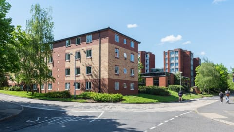 Exterior view of David Collett halls