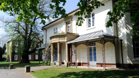 External view of Harry French halls