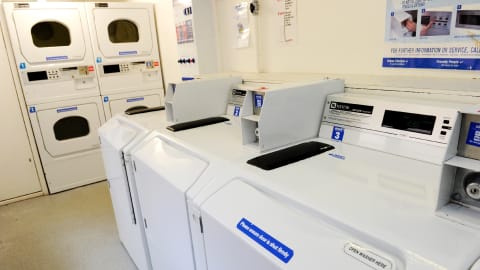The launderette in The Holt halls of residence
