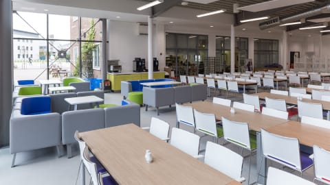 Interior view of the Towers dining hall