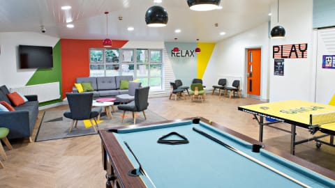 Games room in William Morris hall